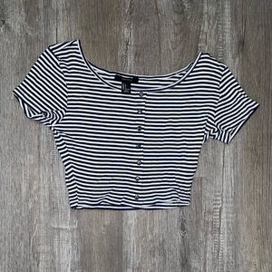 Striped Crop Top